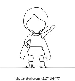 continuous line drawing on heroes