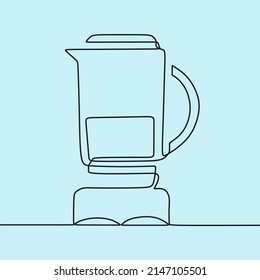 Continuous Line Drawing On Kitchen Tools