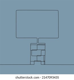 continuous line drawing on lamp