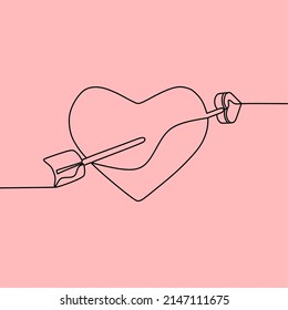 dibujo de línea continua sobre el amor