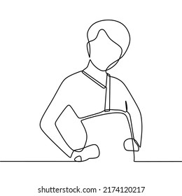 continuous line drawing on nurse