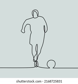 Continuous Line Drawing On People Play Stock Vector (Royalty Free ...