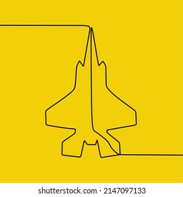 continuous line drawing on plane