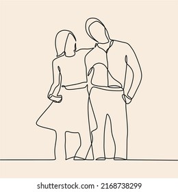 continuous line drawing on romance