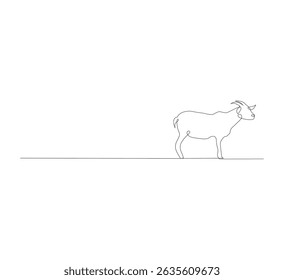 continuous line drawing of one fat sheep. Sheep icon. Sheep on grass line art icon concept. Trendy single line drawing design illustration of sheep and grass. Vector illustration