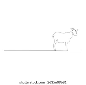 continuous line drawing of one fat sheep. Sheep icon. Sheep on grass line art icon concept. Trendy single line drawing design illustration of sheep and grass. Vector illustration