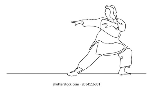 continuous line drawing oversize woman doing stretching yoga exercise confident and body positivity