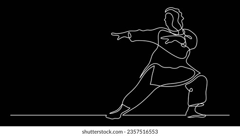 continuous line drawing of oversize woman doing stretching yoga exercise confident with body positivity