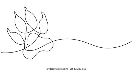 Continuous Line Drawing of Paw Print Icon. Hand Drawn Symbol Vector Illustration, Continuous Line Drawing of Adopt Me Icon. Hand Drawn Symbol Vector Illustration, Dog paw with heart continuous line