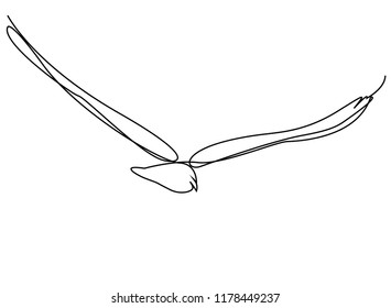 Continuous Line Drawing Peace Dove Animal Stock Vector (Royalty Free ...