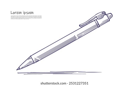Desenho de linha contínua de caneta. arte de linha única, ilustração vetorial