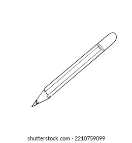 continuous line drawing pencil illustration vector isolated
