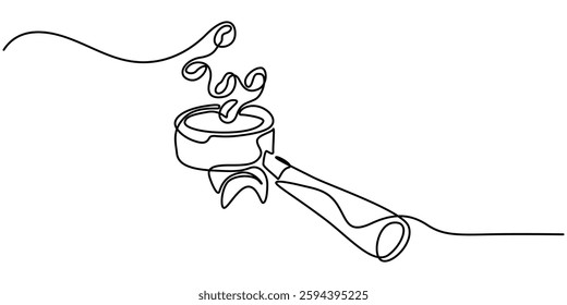 Continuous Line Drawing Of Portal filter. One Of Portal filter Machine. Portal Coffee Continuous Line Art. Editable Outline, Continuous Line Drawing.this line art, One Of Portal filter pro.