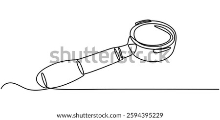 Continuous Line Drawing Of Portal filter. One Of Portal filter Machine. Portal Coffee Continuous Line Art. Editable Outline, Continuous Line Drawing.this line art, One Of Portal filter pro.