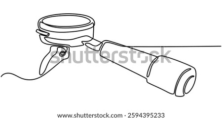 Continuous Line Drawing Of Portal filter. One Of Portal filter Machine. Portal Coffee Continuous Line Art. Editable Outline, Continuous Line Drawing.this line art, One Of Portal filter pro.