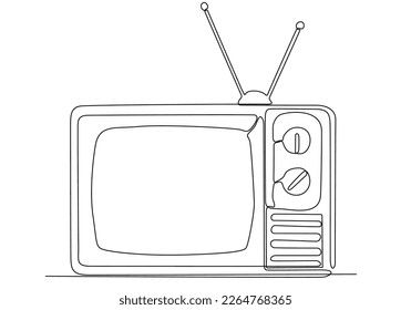 Dibujo continuo de Retro TV