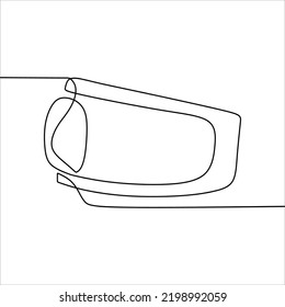 Continuous line drawing of ring