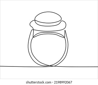 Continuous line drawing of ring