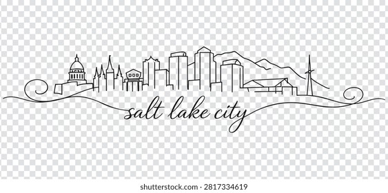 Continuous line drawing Salt