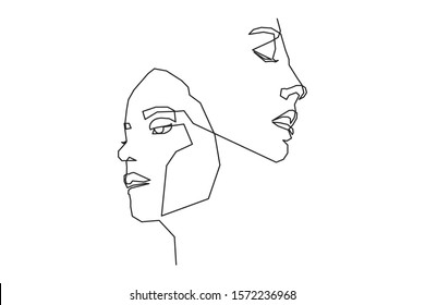 83,046 Human face line drawing Images, Stock Photos & Vectors ...