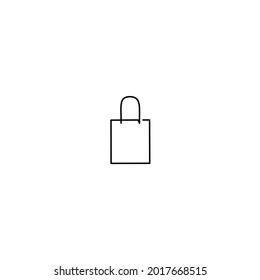 Continuous line drawing of shopping bag, object one line, single line art, vector illustration