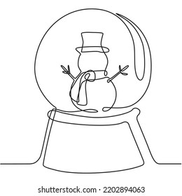El dibujo continuo de las bolas de nieve se encuentra a menudo en invierno