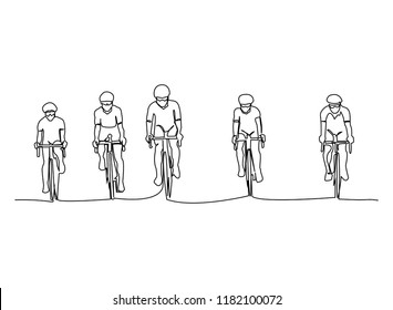 continuous line drawing of sport
Cycling triathlon
Vector illustration health concept