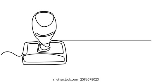 continuous line drawing of stamp symbol. abstract line art illustration, Rubber stamp Drawing, Stamp Line Style Icon Design, Stamp one line drawing. 