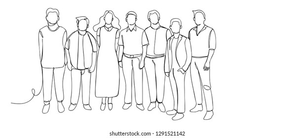 Line Drawing Crowd Images, Stock Photos & Vectors | Shutterstock
