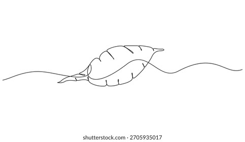 Dibujo de línea continua de batatas, Ilustración vectorial de dibujo de arte de una sola línea de batata vegetal,