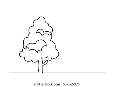 Tree On Outline Images, Stock Photos & Vectors | Shutterstock