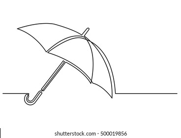 continuous line drawing umbrella