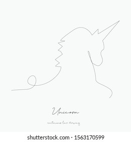 continuous line drawing. unicorn. simple vector illustration. unicorn concept hand drawing sketch line.