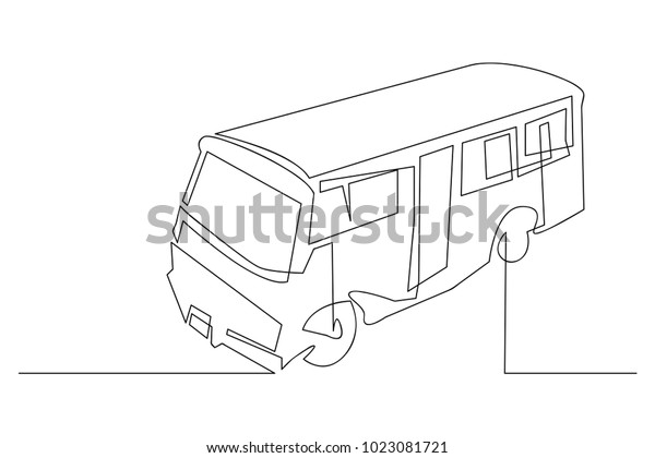 continuous line drawing of\
Vector bus\
transportation concept, simplicity For print, baby clothes, t\
shirt, child or wrapping\
paper