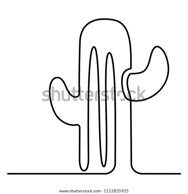 Featured image of post Cute Cactus Line Drawing You can edit any of drawings via our online image editor before downloading