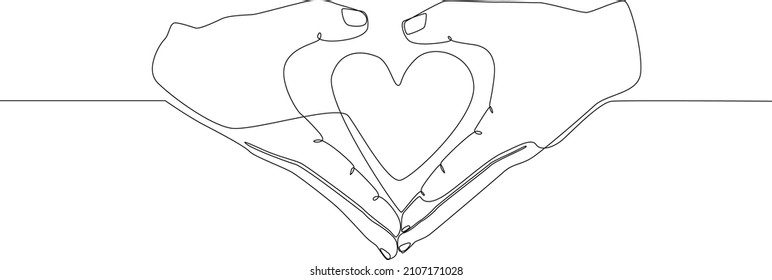Continuous line drawing vector illustration of a tangled heart. Vector illustration. Wallpaper, flyers, invitation, posters, brochure, banners. Valentine.