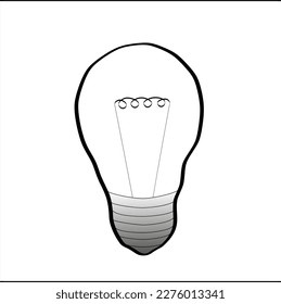 continuous line drawing. vector illustration of the emergence of an idea