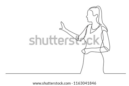 continuous line drawing of walking businessman in suit