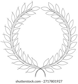 Ícone de trigo de desenho de linha contínua
