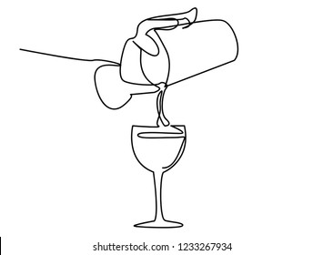 2,930 One line drawing bottle Images, Stock Photos & Vectors | Shutterstock