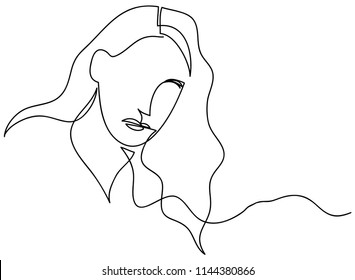 continuous line drawing of women vector illustration of beauty portrait.faces and hairstyle
Fashion with the ladies beauty.
Vector illustrations Hand drawn