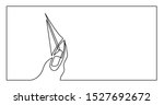 continuous line drawing of yacht sailing on sea