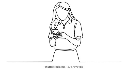 A continuous line drawing