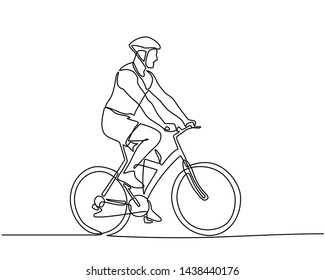 Cyclist Line Drawing Stock Illustrations, Images & Vectors | Shutterstock