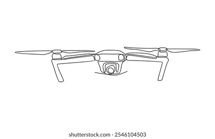 continuous line of drone illustration