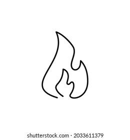 223 Bonfire continuous line outline Images, Stock Photos & Vectors ...