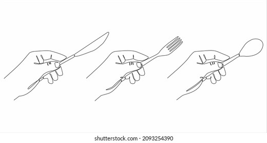 
continuous line hands holding