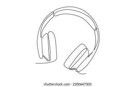 continuous line of headphone speaker device gadget