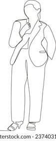 continuous line illustration of dadis sitting on a seketbod