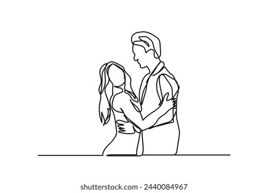 the continuous line logo is a friendly greeting